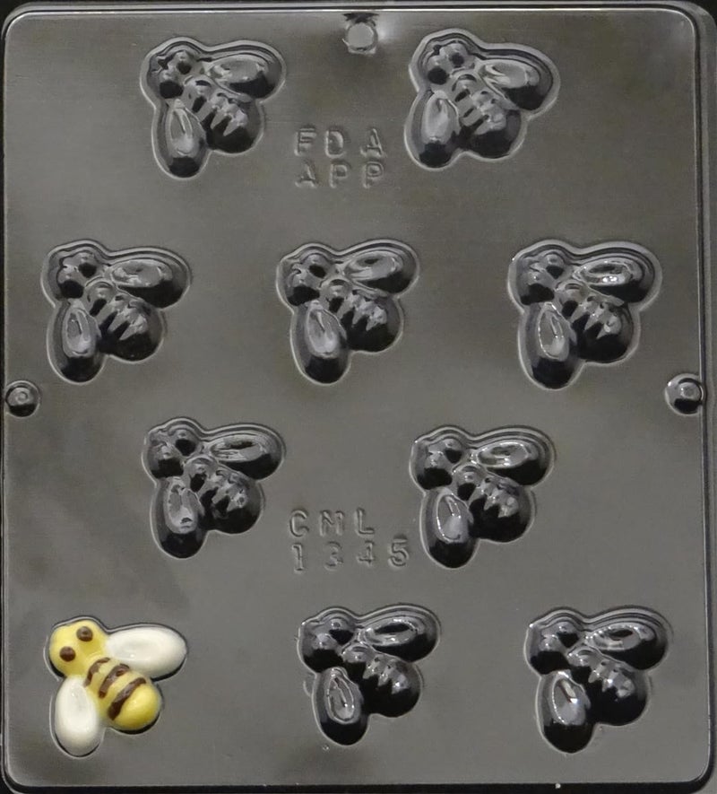 Candy Molds N More Bee Bite Size Chocolate Candy Mold 1345 - Image 1